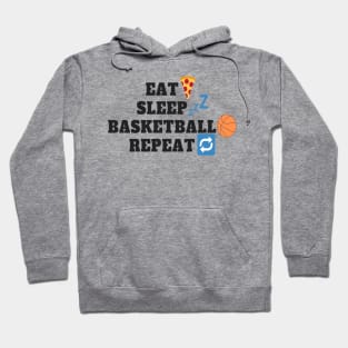 Eat Sleep Basketball Repeat 2 Hoodie